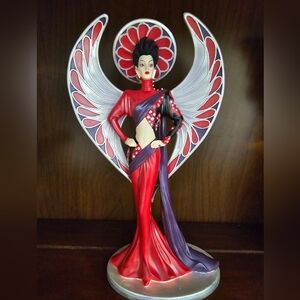 Bob Mackie Red and Purple Angel Sculpture